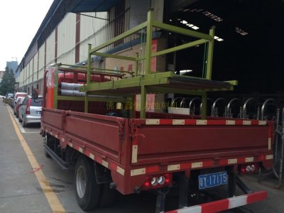 國外客戶定制覆膜機裝車發貨!